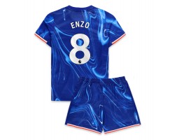 Chelsea Enzo Fernandez #8 Hemmatröja Barn 2024-25 Kortärmad (+ Korta byxor)