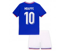 Frankrike Kylian Mbappe #10 Hemmatröja Barn EM 2024 Kortärmad (+ Korta byxor)