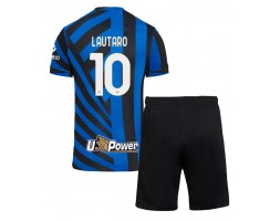 Inter Milan Lautaro Martinez #10 Hemmatröja Barn 2024-25 Kortärmad (+ Korta byxor)