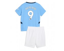 Manchester City Erling Haaland #9 Hemmatröja Barn 2024-25 Kortärmad (+ Korta byxor)
