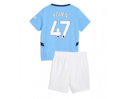 Manchester City Phil Foden #47 Hemmatröja Barn 2024-25 Kortärmad (+ Korta byxor)