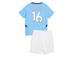 Manchester City Rodri Hernandez #16 Hemmatröja Barn 2024-25 Kortärmad (+ Korta byxor)