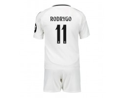 Real Madrid Rodrygo Goes #11 Hemmatröja Barn 2024-25 Kortärmad (+ Korta byxor)