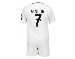Real Madrid Vinicius Junior #7 Hemmatröja Barn 2024-25 Kortärmad (+ Korta byxor)