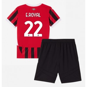 AC Milan Emerson Royal #22 Hemmatröja Barn 2024-25 Kortärmad (+ Korta byxor)