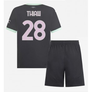AC Milan Malick Thiaw #28 Tredje Tröja Barn 2024-25 Kortärmad (+ Korta byxor)