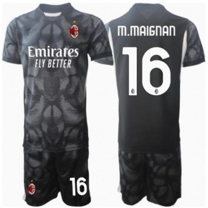 AC Milan Mike Maignan #16 Målvakt Hemmatröja Barn 2024-25 Kortärmad (+ Korta byxor)