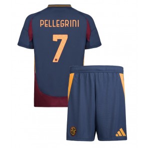 AS Roma Lorenzo Pellegrini #7 Tredje Tröja Barn 2024-25 Kortärmad (+ Korta byxor)