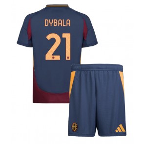 AS Roma Paulo Dybala #21 Tredje Tröja Barn 2024-25 Kortärmad (+ Korta byxor)