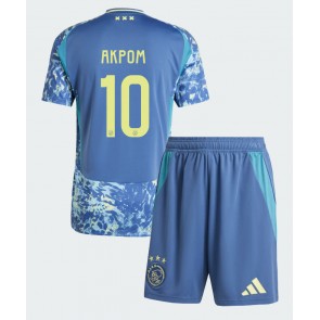 Ajax Chuba Akpom #10 Bortatröja Barn 2024-25 Kortärmad (+ Korta byxor)