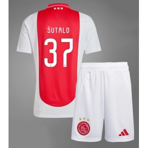 Ajax Josip Sutalo #37 Hemmatröja Barn 2024-25 Kortärmad (+ Korta byxor)