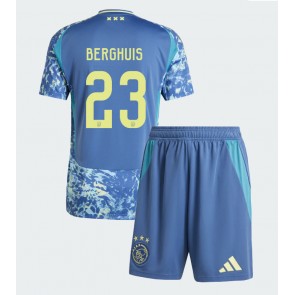 Ajax Steven Berghuis #23 Bortatröja Barn 2024-25 Kortärmad (+ Korta byxor)