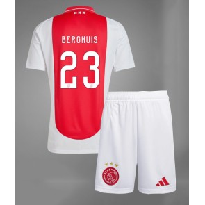 Ajax Steven Berghuis #23 Hemmatröja Barn 2024-25 Kortärmad (+ Korta byxor)