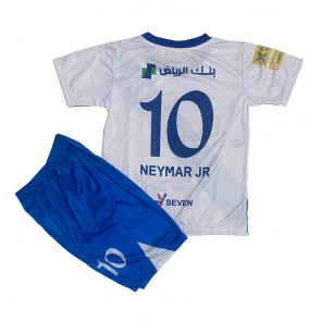 Al-Hilal Neymar Jr #10 Bortatröja Barn 2024-25 Kortärmad (+ Korta byxor)