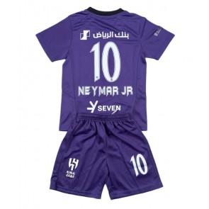 Al-Hilal Neymar Jr #10 Tredje Tröja Barn 2024-25 Kortärmad (+ Korta byxor)