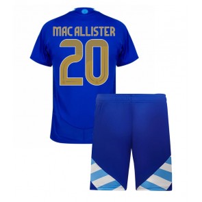 Argentina Alexis Mac Allister #20 Bortatröja Barn Copa America 2024 Kortärmad (+ Korta byxor)