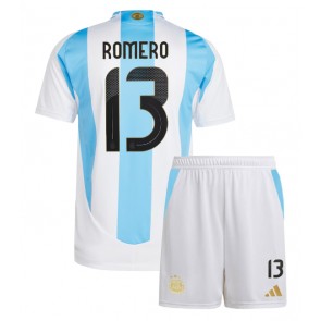 Argentina Cristian Romero #13 Hemmatröja Barn Copa America 2024 Kortärmad (+ Korta byxor)