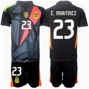 Argentina Emiliano Martinez #23 Målvakt Hemmatröja Barn Copa America 2024 Kortärmad (+ Korta byxor)