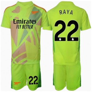 Arsenal David Raya #22 Målvakt Hemmatröja Barn 2024-25 Kortärmad (+ Korta byxor)