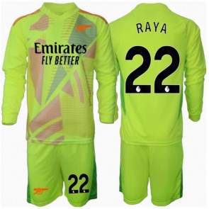 Arsenal David Raya #22 Målvakt Hemmatröja Barn 2024-25 Långärmad (+ Korta byxor)