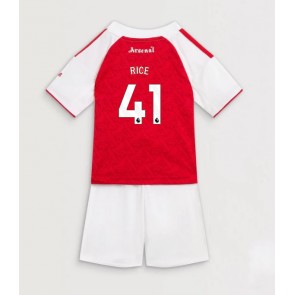 Arsenal Declan Rice #41 Hemmatröja Barn 2025-26 Kortärmad (+ Korta byxor)
