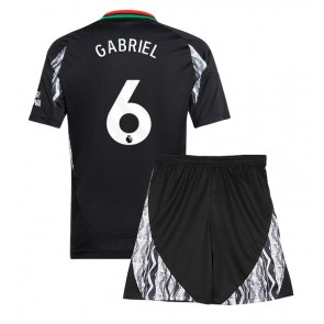 Arsenal Gabriel Magalhaes #6 Bortatröja Barn 2024-25 Kortärmad (+ Korta byxor)