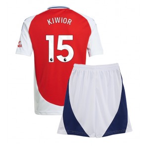 Arsenal Jakub Kiwior #15 Hemmatröja Barn 2024-25 Kortärmad (+ Korta byxor)