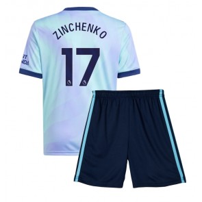 Arsenal Oleksandr Zinchenko #17 Tredje Tröja Barn 2024-25 Kortärmad (+ Korta byxor)
