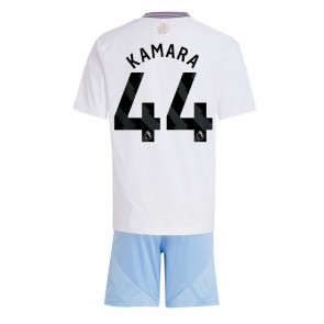 Aston Villa Boubacar Kamara #44 Bortatröja Barn 2024-25 Kortärmad (+ Korta byxor)