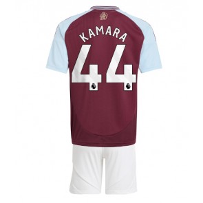 Aston Villa Boubacar Kamara #44 Hemmatröja Barn 2024-25 Kortärmad (+ Korta byxor)