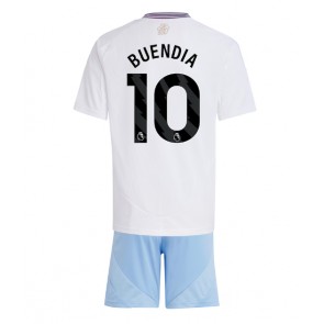 Aston Villa Emiliano Buendia #10 Bortatröja Barn 2024-25 Kortärmad (+ Korta byxor)