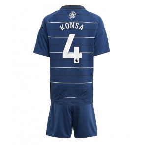 Aston Villa Ezri Konsa #4 Tredje Tröja Barn 2024-25 Kortärmad (+ Korta byxor)