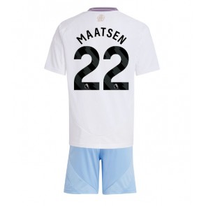 Aston Villa Ian Maatsen #22 Bortatröja Barn 2024-25 Kortärmad (+ Korta byxor)