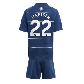 Aston Villa Ian Maatsen #22 Tredje Tröja Barn 2024-25 Kortärmad (+ Korta byxor)