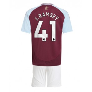 Aston Villa Jacob Ramsey #41 Hemmatröja Barn 2024-25 Kortärmad (+ Korta byxor)