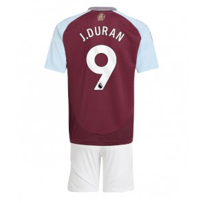 Aston Villa Jhon Duran #9 Hemmatröja Barn 2024-25 Kortärmad (+ Korta byxor)