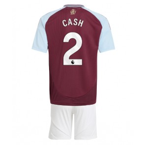 Aston Villa Matty Cash #2 Hemmatröja Barn 2024-25 Kortärmad (+ Korta byxor)