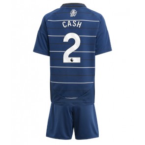 Aston Villa Matty Cash #2 Tredje Tröja Barn 2024-25 Kortärmad (+ Korta byxor)