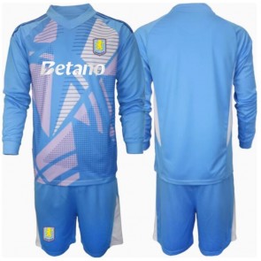 Aston Villa Målvakt Tredje Tröja Barn 2024-25 Långärmad (+ Korta byxor)