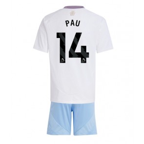 Aston Villa Pau Torres #14 Bortatröja Barn 2024-25 Kortärmad (+ Korta byxor)
