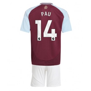 Aston Villa Pau Torres #14 Hemmatröja Barn 2024-25 Kortärmad (+ Korta byxor)