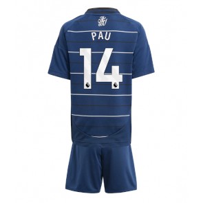 Aston Villa Pau Torres #14 Tredje Tröja Barn 2024-25 Kortärmad (+ Korta byxor)