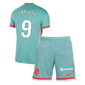 Atletico Madrid Alexander Sorloth #9 Bortatröja Barn 2024-25 Kortärmad (+ Korta byxor)