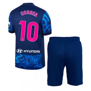 Atletico Madrid Angel Correa #10 Tredje Tröja Barn 2024-25 Kortärmad (+ Korta byxor)