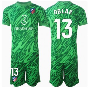 Atletico Madrid Jan Oblak #13 Målvakt Bortatröja Barn 2024-25 Kortärmad (+ Korta byxor)