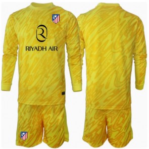 Atletico Madrid Målvakt Tredje Tröja Barn 2024-25 Långärmad (+ Korta byxor)