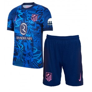 Atletico Madrid Tredje Tröja Barn 2024-25 Kortärmad (+ Korta byxor)