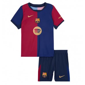 Barcelona Hemmatröja Barn 2024-25 Kortärmad (+ Korta byxor)