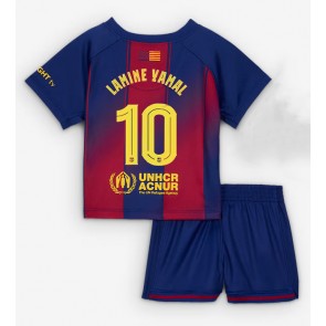Barcelona Lamine Yamal #10 Hemmatröja Barn 2025-26 Kortärmad (+ Korta byxor)
