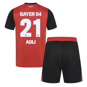 Bayer Leverkusen Amine Adli #21 Hemmatröja Barn 2024-25 Kortärmad (+ Korta byxor)
